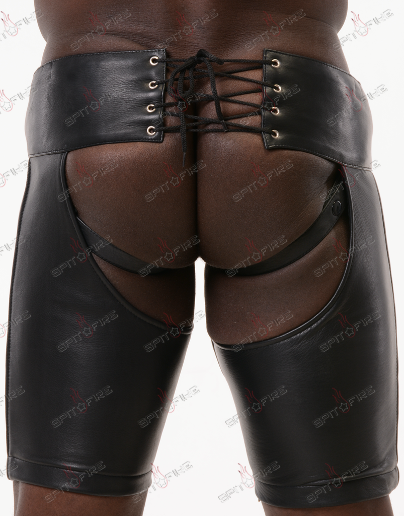 Leather chaps shorts online